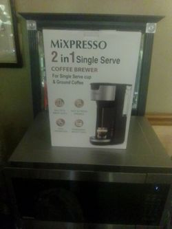Mixpresso 2-in-1 Single Serve Coffee Brewer