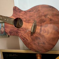 Mint Condition LUNA Acoustic Electric Guitar