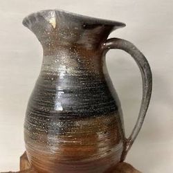 Ceramic Pottery Clay Handmade Glazed Jug Pitcher Home Decor Accent