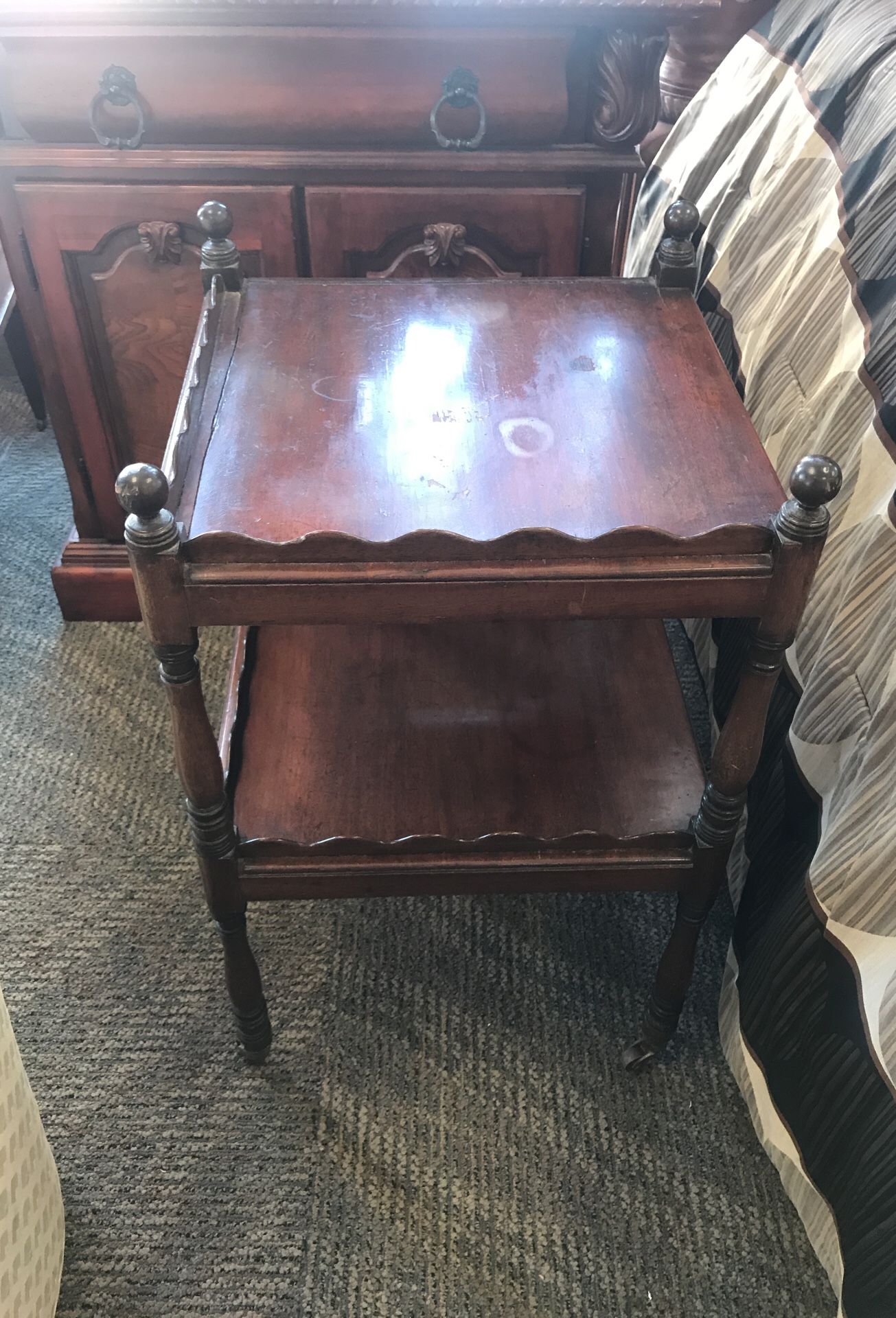 Antique end table