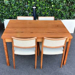 Danish Teak Drawleaf Dining Table