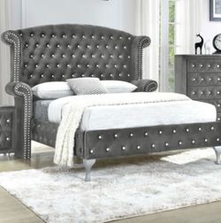 Velvet King Bed Set