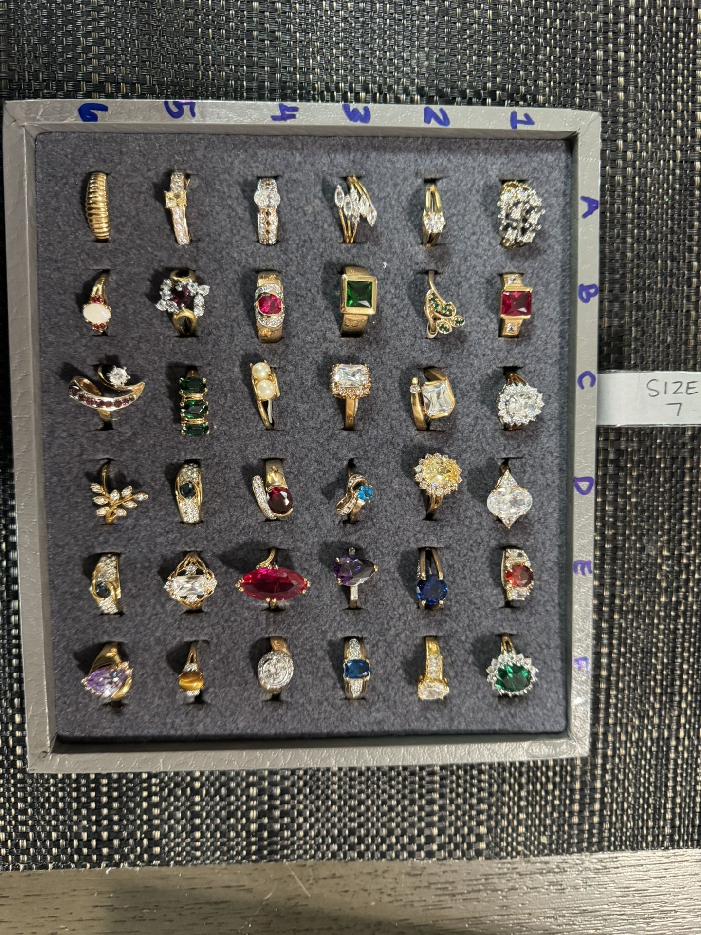 14k Gold Plated Rings (size 7)