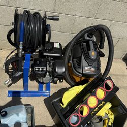 Mobile car detail set up