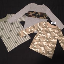 T-shirts Long Sleeve Boy Cotton Old Navy 4T