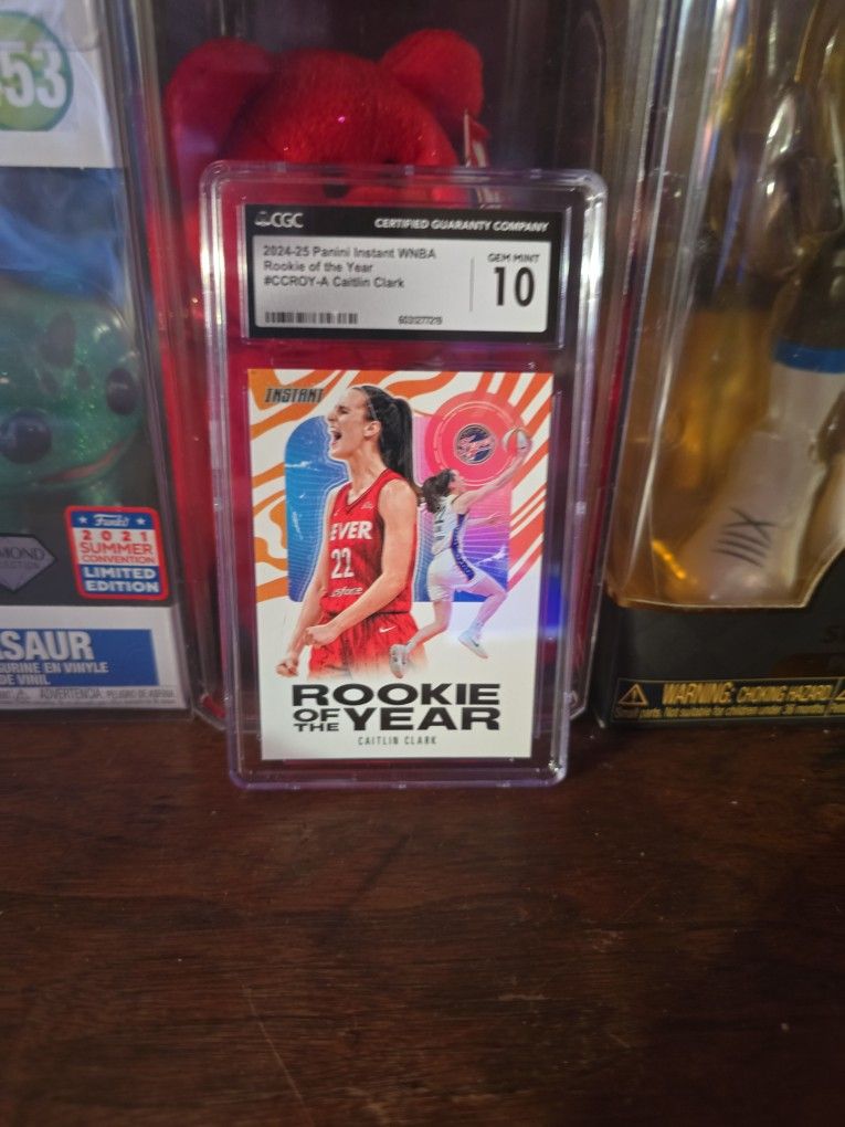 2024 Caitlin Clark Panini Instant WNBA Rookie of the Year basketball CGC Gem Mint 10