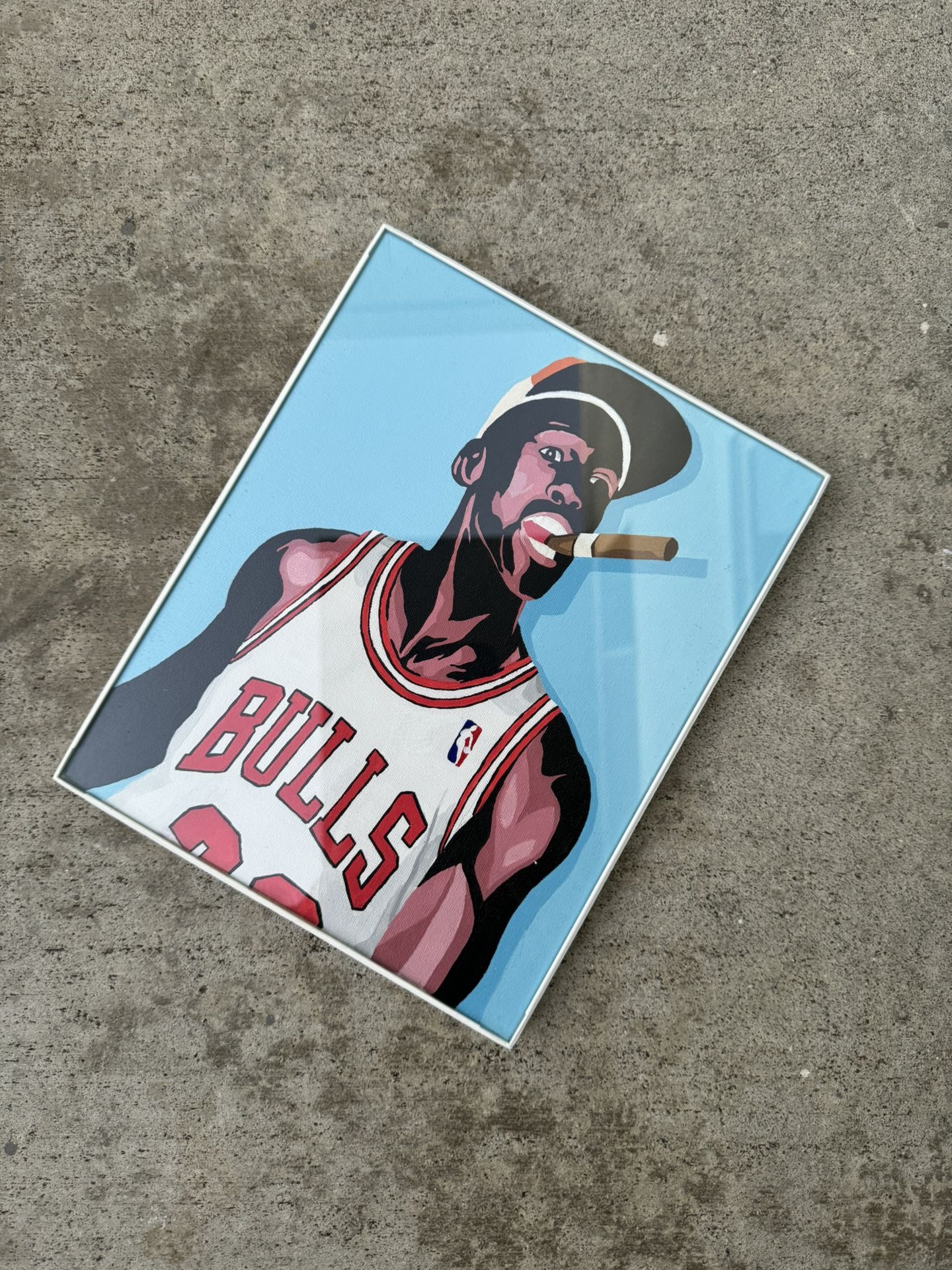 Michael Jordan Chicago Bulls Hand Painting