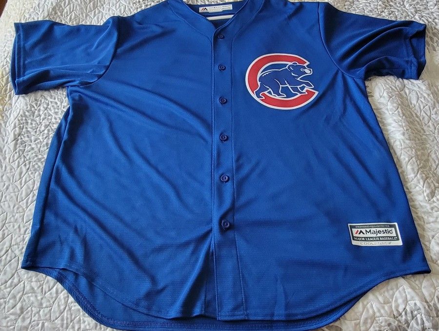 Chicago Cubs Blue Alternate Majestic Cool Base Mens Jersey 2xl