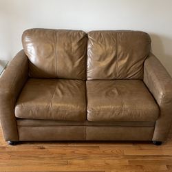 Leather Pull Out Couch/Futon