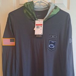 Nike PSU Long sleeve Hoodie Shirt Mens Large New With Tags