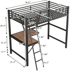 Twin Size Loft Bed 