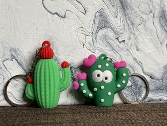 Cactus keychain