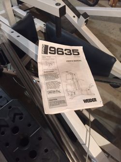 Weider Pro 9635 Weight Workout Gym Price is Firm No Deliveries for Sale in Elwood IL OfferUp