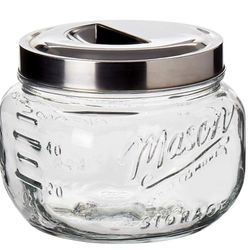 Large Mason Jar Canister Set Of 2