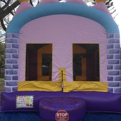 Pink Crown Bounce House 