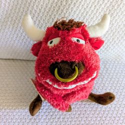 Plush Red Plush Bull Toy El Toro Of Love Talking Bull Hallmark 2008