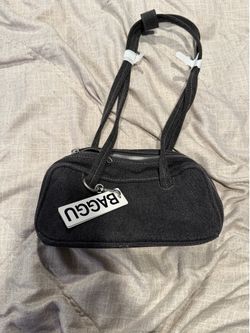 Baggu Small Denim Bowler Bag