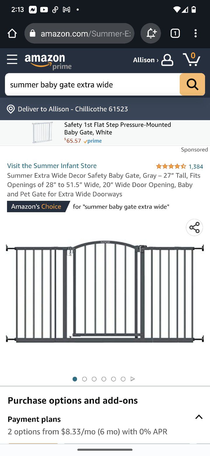 Summer Extra Wide Decor Baby Gate