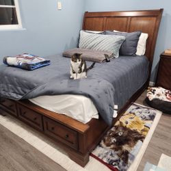 Base De Cama  Queen Sin Colchón 