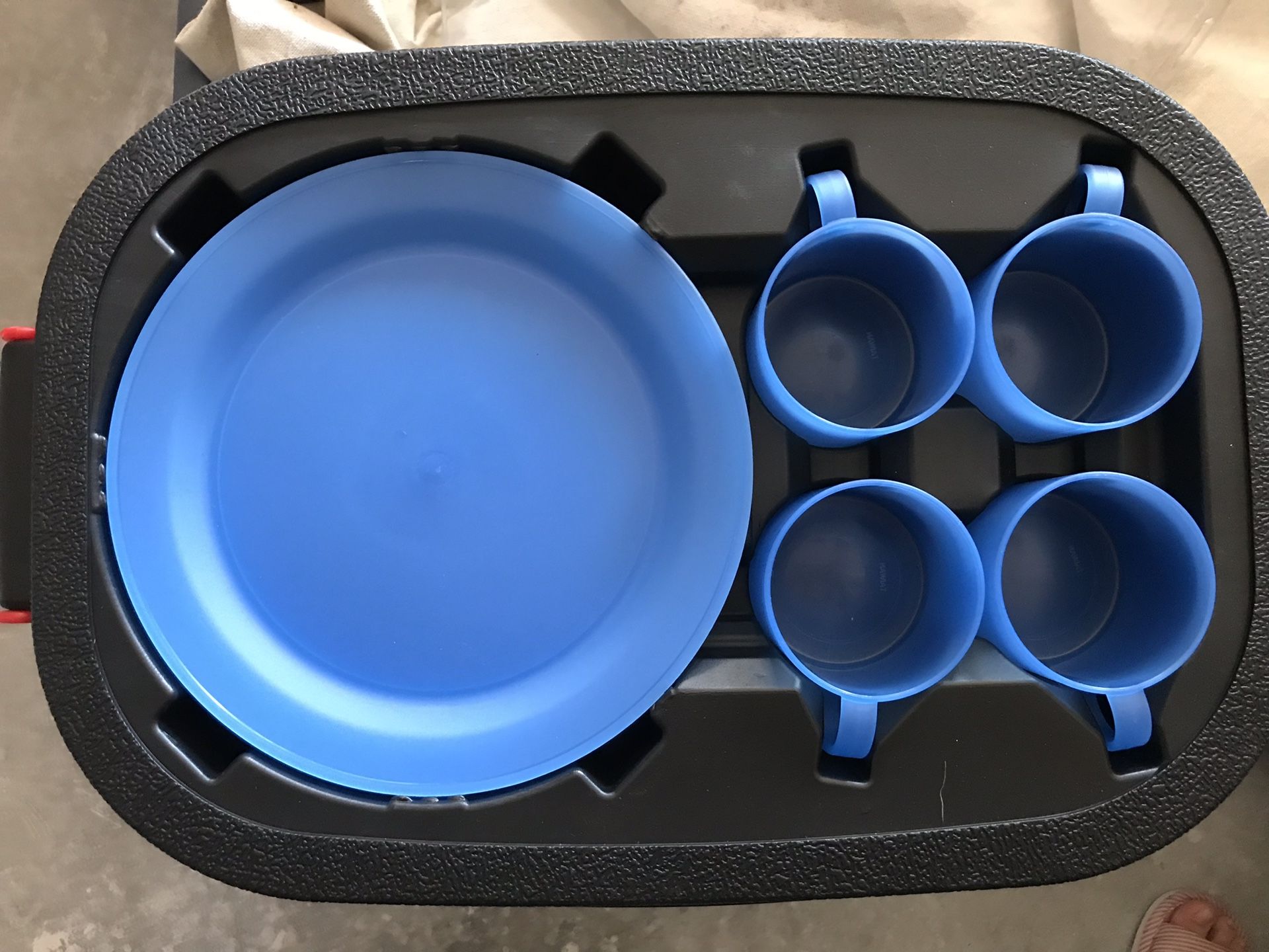 PLASTIC PICNIC/BEACH SET- Collapsible!! Tailgating!