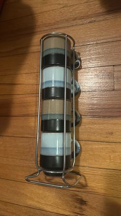 2 Espresso Mugs with Stand