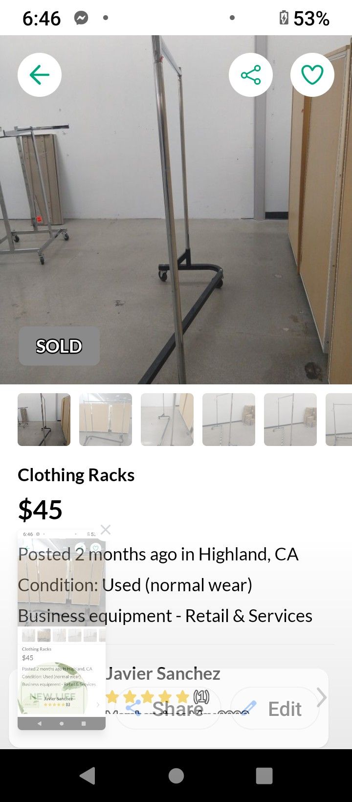 Goodwill Z Rack Heavy Duty Commercial Z Racks for Sale in Upland, CA - OfferUp