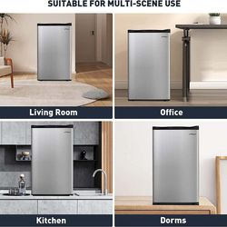 3.2 Cu.ft. Mini Fridge Compact Refrigerator with Freezer for Home/Dorm/Office