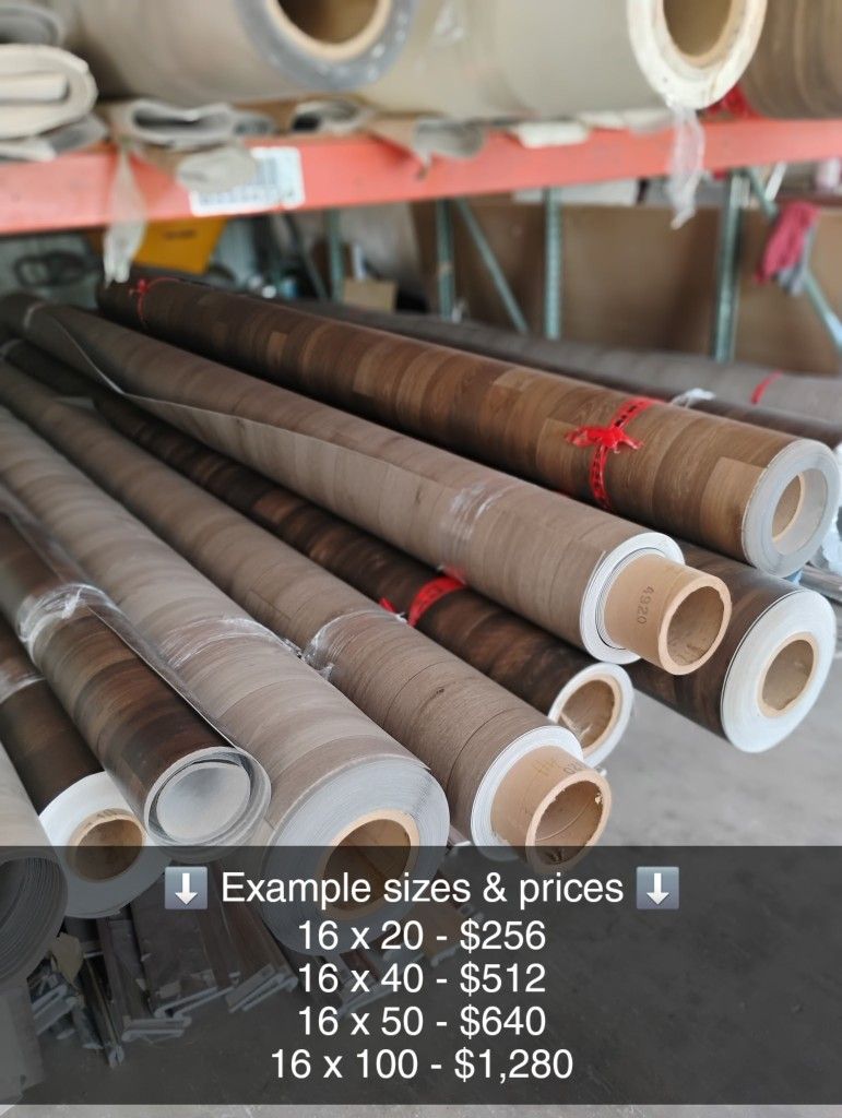 👉 SHEET VINYL ROLLS - .80¢ 👈