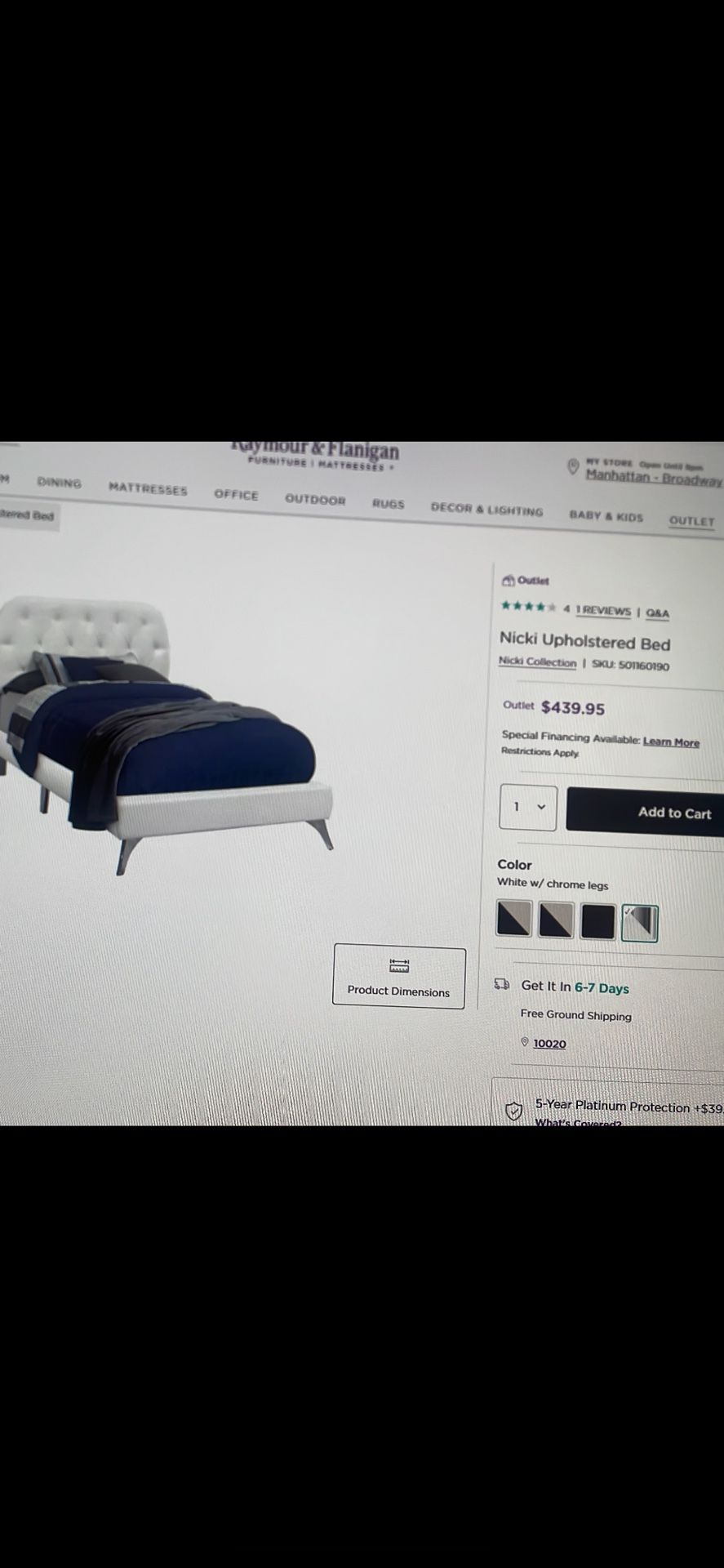 Twin bed frame