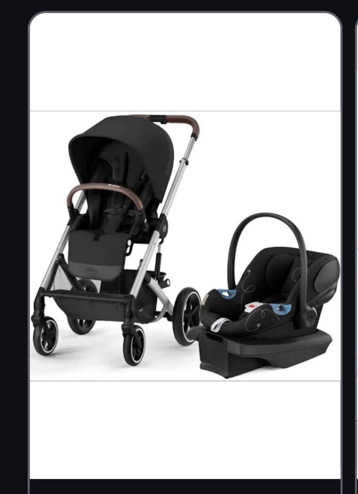 Cybex balios s lux + aton g infant car seat