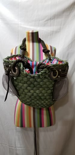 NEW Francesco Biasia Summer Straw Tote Beach Tote Check Other Offers
