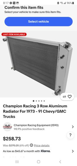 Radiador Del 73 Al 91 Chevy