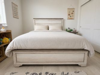 Queen Bed Frame + Queen Mattress for Sale