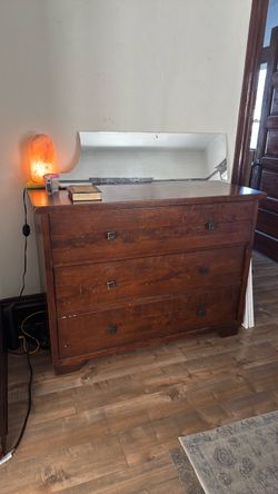Vintage wood dresser