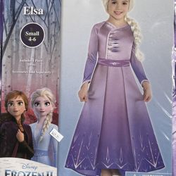 NEW girls Small (4-6) ELSA costume (dress)