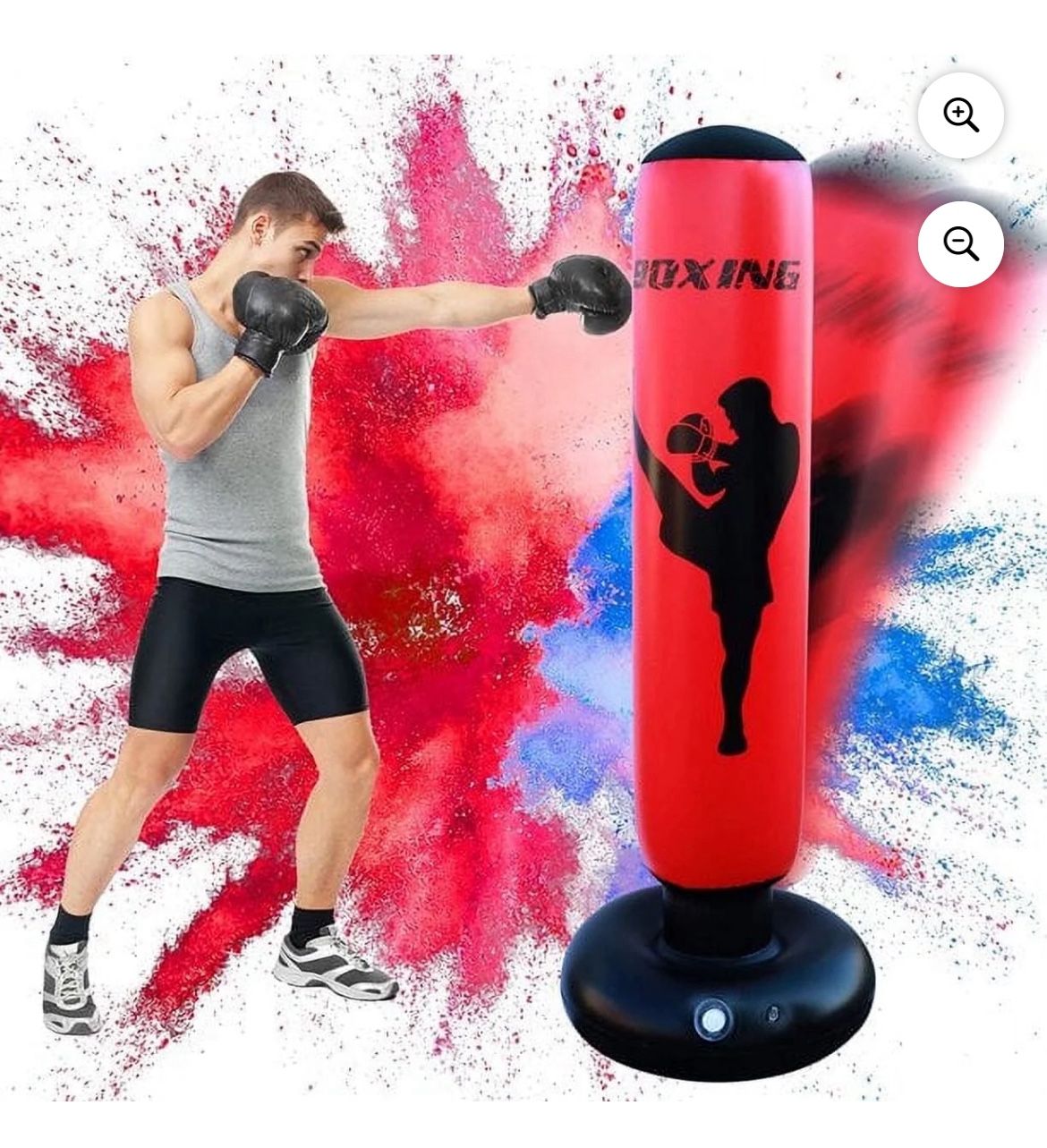 X XBEN Punching Bag, Freestanding Kickboxing Heavy Standing Punching Boxing Bag, with Stand, for kids, Men and Women, Teens and Youth, at Home, Gym or