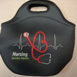 Neoprene Nurses Lunch Carry Bag