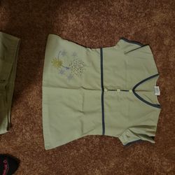 S/XS light green Scrub Suit