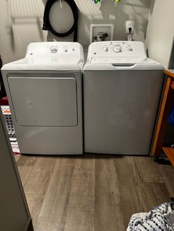 GE top load LARGE capacity Washer and Dryer