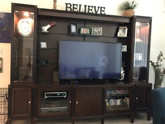 7 Piece Wood TV Unit