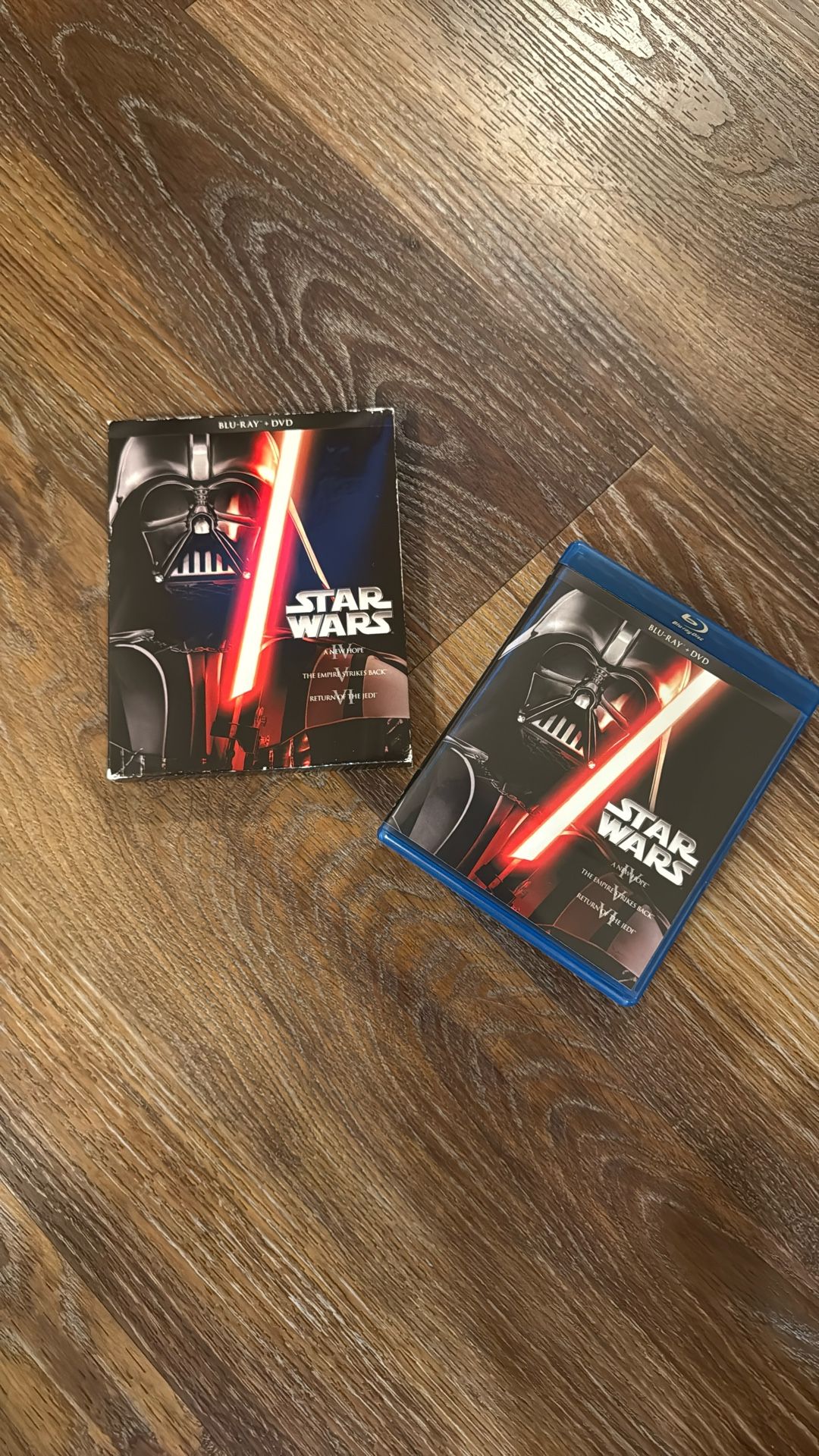 Star Wars Trilogy Blue Ray +DVD $5