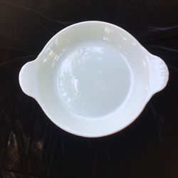 Vintage Like-New Condition Hall 434 Made In USA Brown Pottery Au Gratin, Side Dish, Round Casserole, One-Serving 6-1/2”
