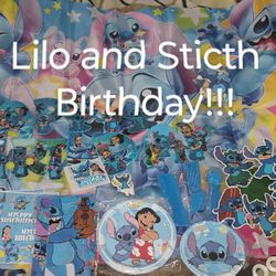 Lilo And Stitch Birthday Party Decorations, Tableware, And DIY Crafting Stickers