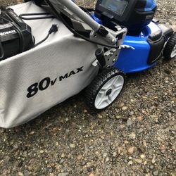 Cobalt 80 V max self-propelled brushless Lawnmower works excellent