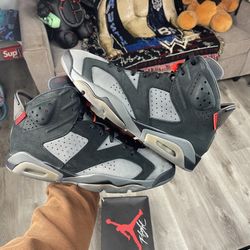Size 13 - Paris Saint-Germain x Air Jordan 6 Retro Iron Grey (CK1229-001)