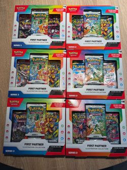 Pokemon first partners series 2 and series 3 bulk of 6