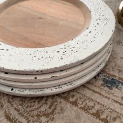 Pier1 Wood Charger Plates NWT ~ Never used!