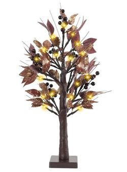 Artgar 22 Inch Purple  Prelit Artificial Tree