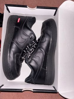 Supreme x Nike Air Force 1 Low 'Black' 👟🖤