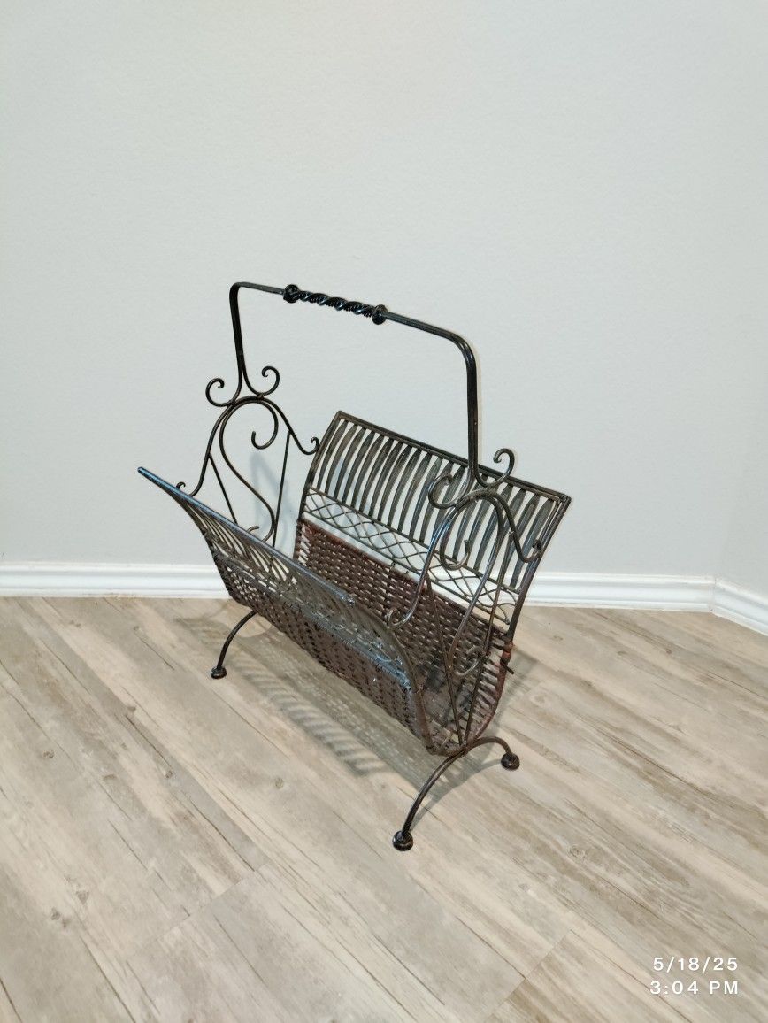 Magazine Rack Rustic Decor